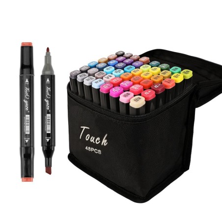 Trousse de 40 Feutres Marqueurs Double pointe - TOUCH